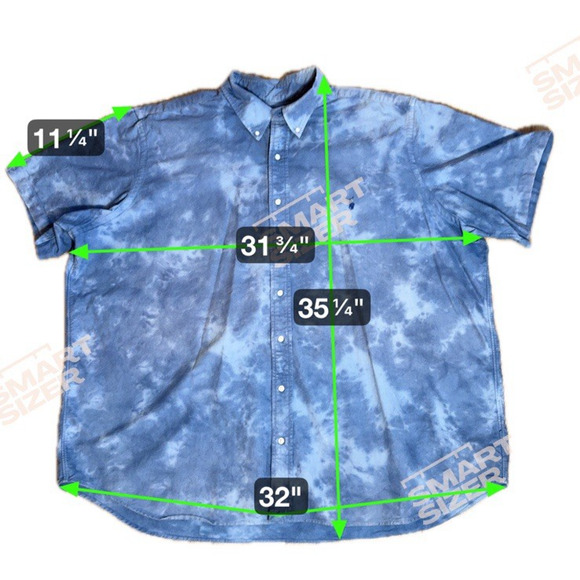 Polo Ralph Lauren Men's 3 XL 3XB Button Short Sleeve Tie Dye Pony Shirt - Picture 3 of 12